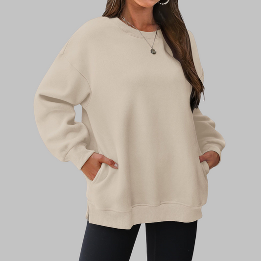 MEDGIâ„¢ - Casual Oversized Crewneck Long Sleeve Sweater
