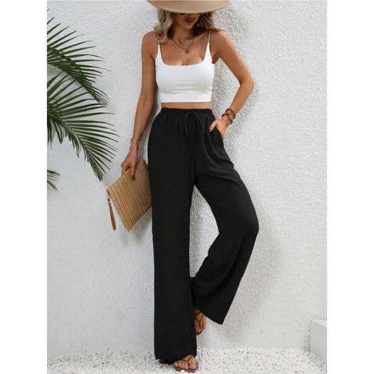 Fisha – Classic High Waist Wide Leg Trousers