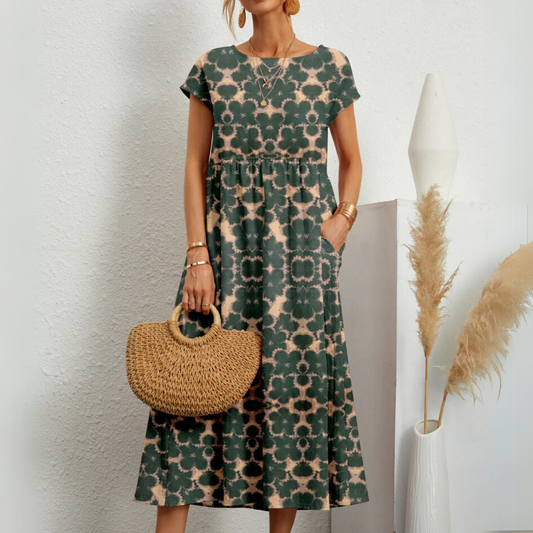 FLORENEâ„¢ - Breezy Floral Midi Dress