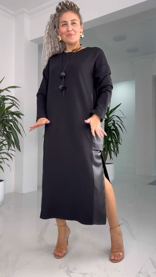 MARILYNâ„¢ - Classic Minimalist Midi Dress