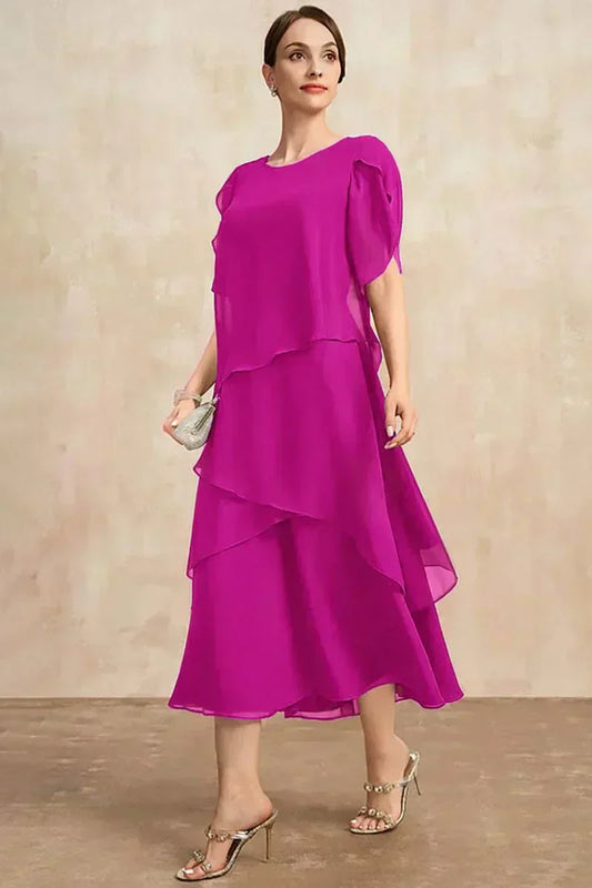SAKURAâ„¢ - Flowing Charm Midi Dress