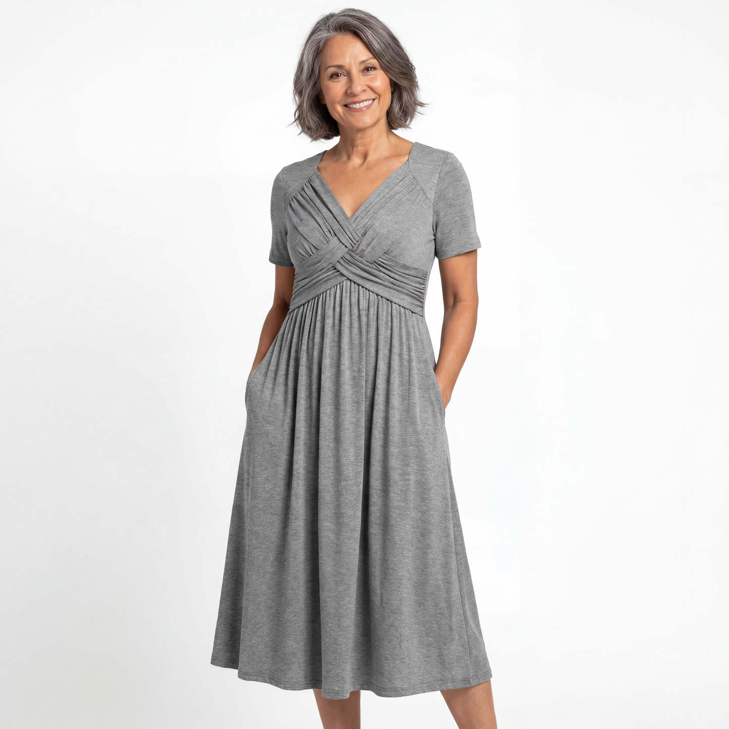 ISADORA | ELEGANT A-LINE MIDI DRESS