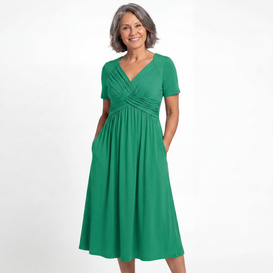 ISADORA | ELEGANT A-LINE MIDI DRESS