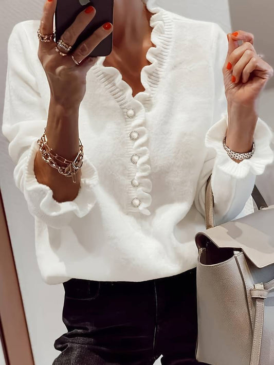 Liora – Elegant Knotted Blouse