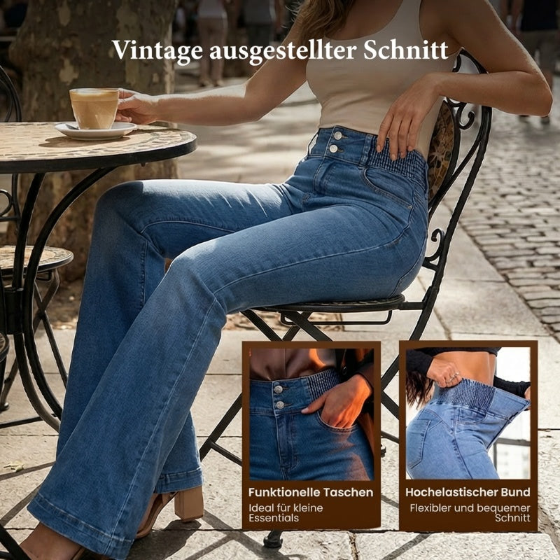 Ophelia - High-waisted Stretch Flare Jeans