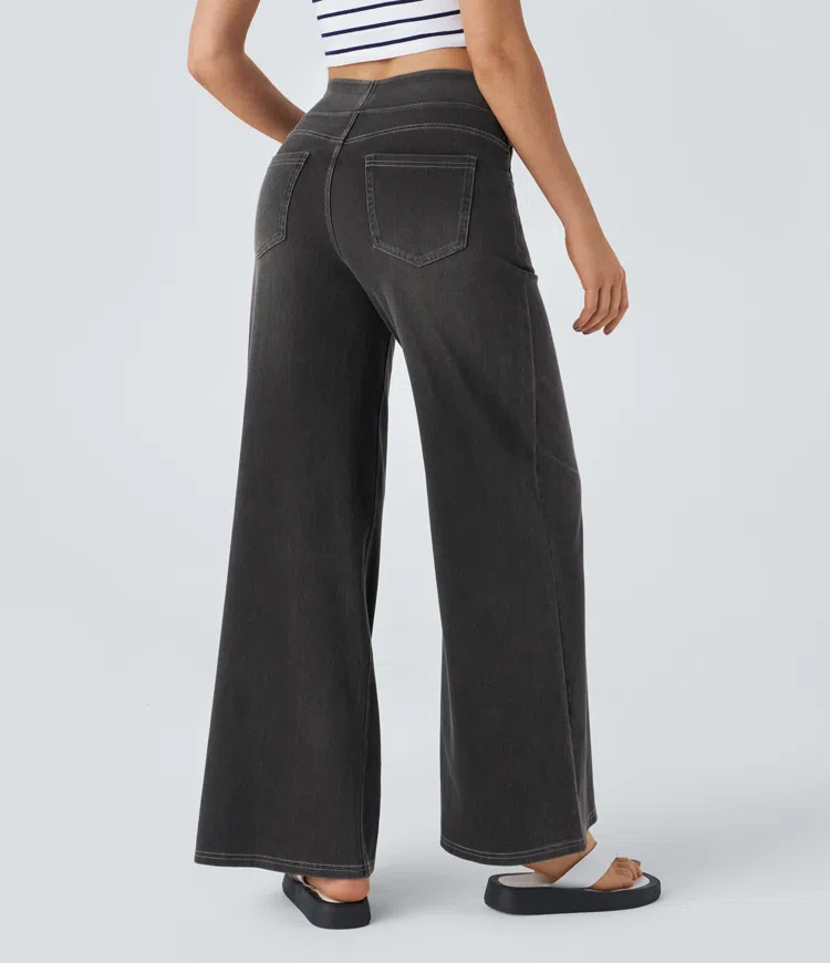 Solene - Relaxed Fit Wide-Leg Jeans