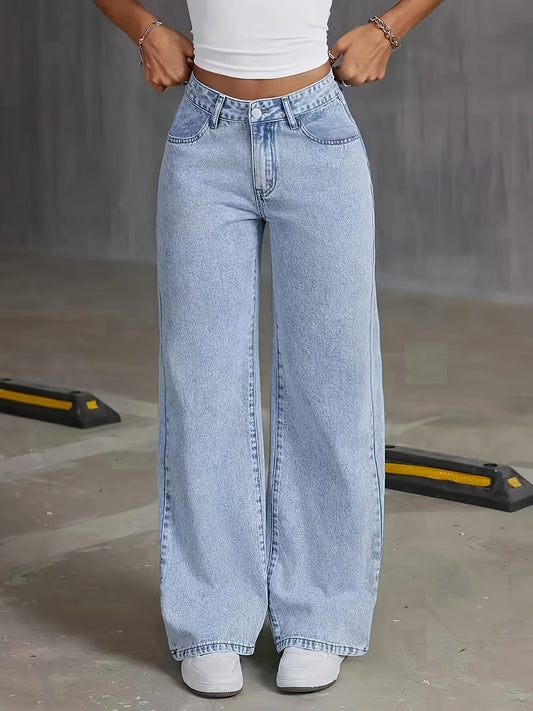 Philippa - Trendy High-Waisted Denim