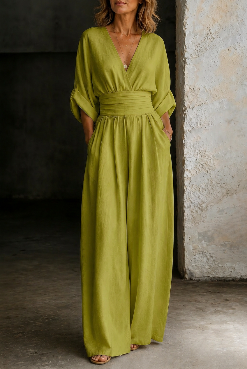 Elira | Essential V-Neck Jumpsuit