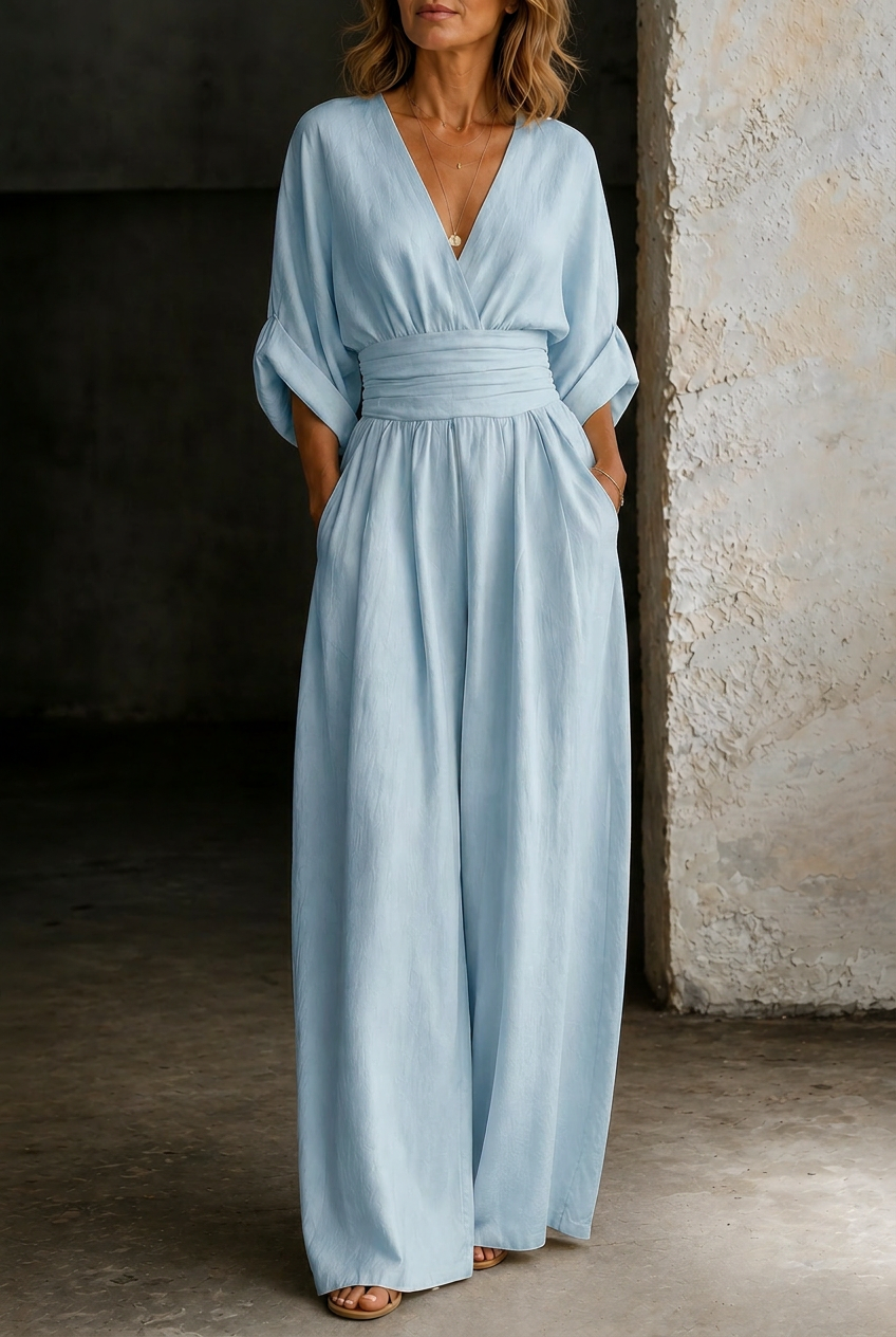 Elira | Essential V-Neck Jumpsuit