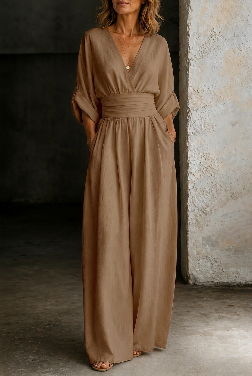 Elira | Essential V-Neck Jumpsuit