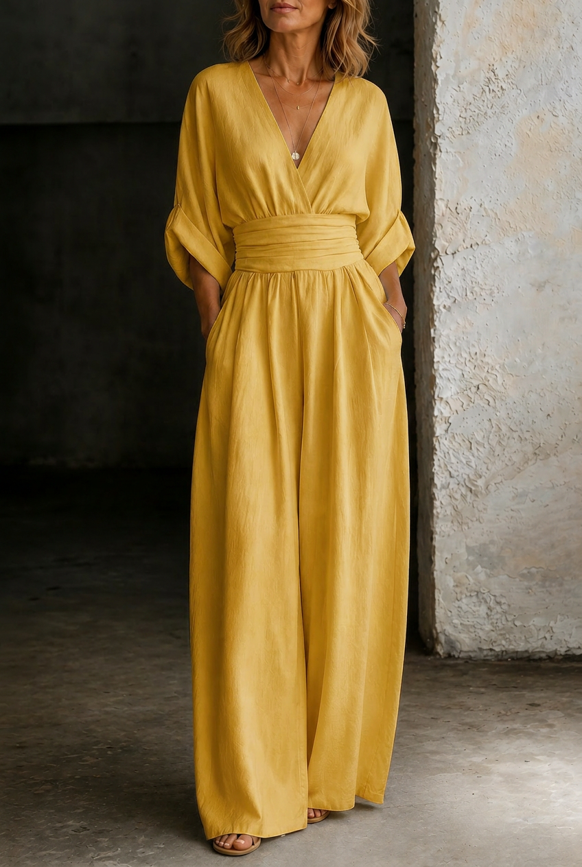 Elira | Essential V-Neck Jumpsuit