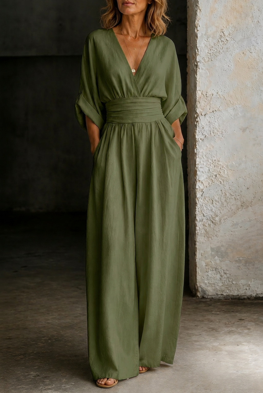 Elira | Essential V-Neck Jumpsuit