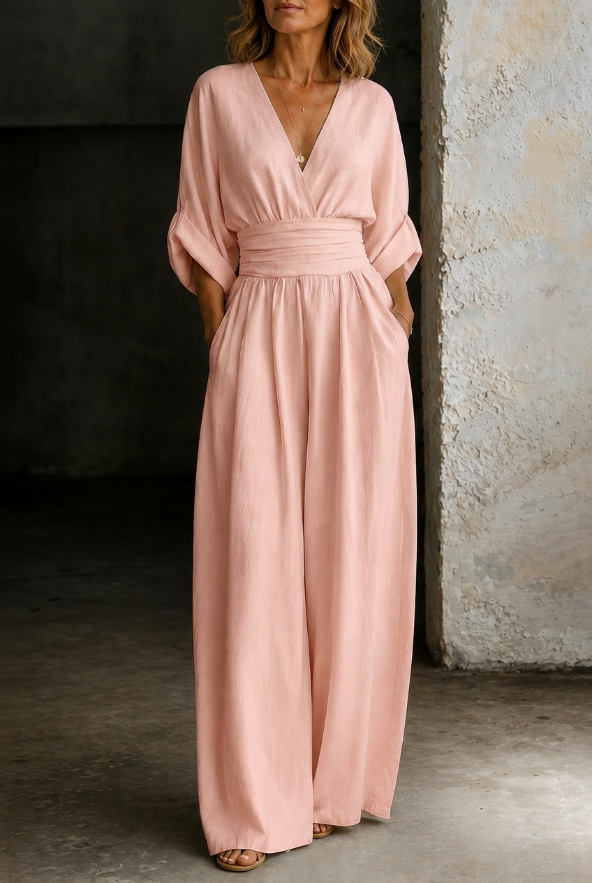 Elira | Essential V-Neck Jumpsuit