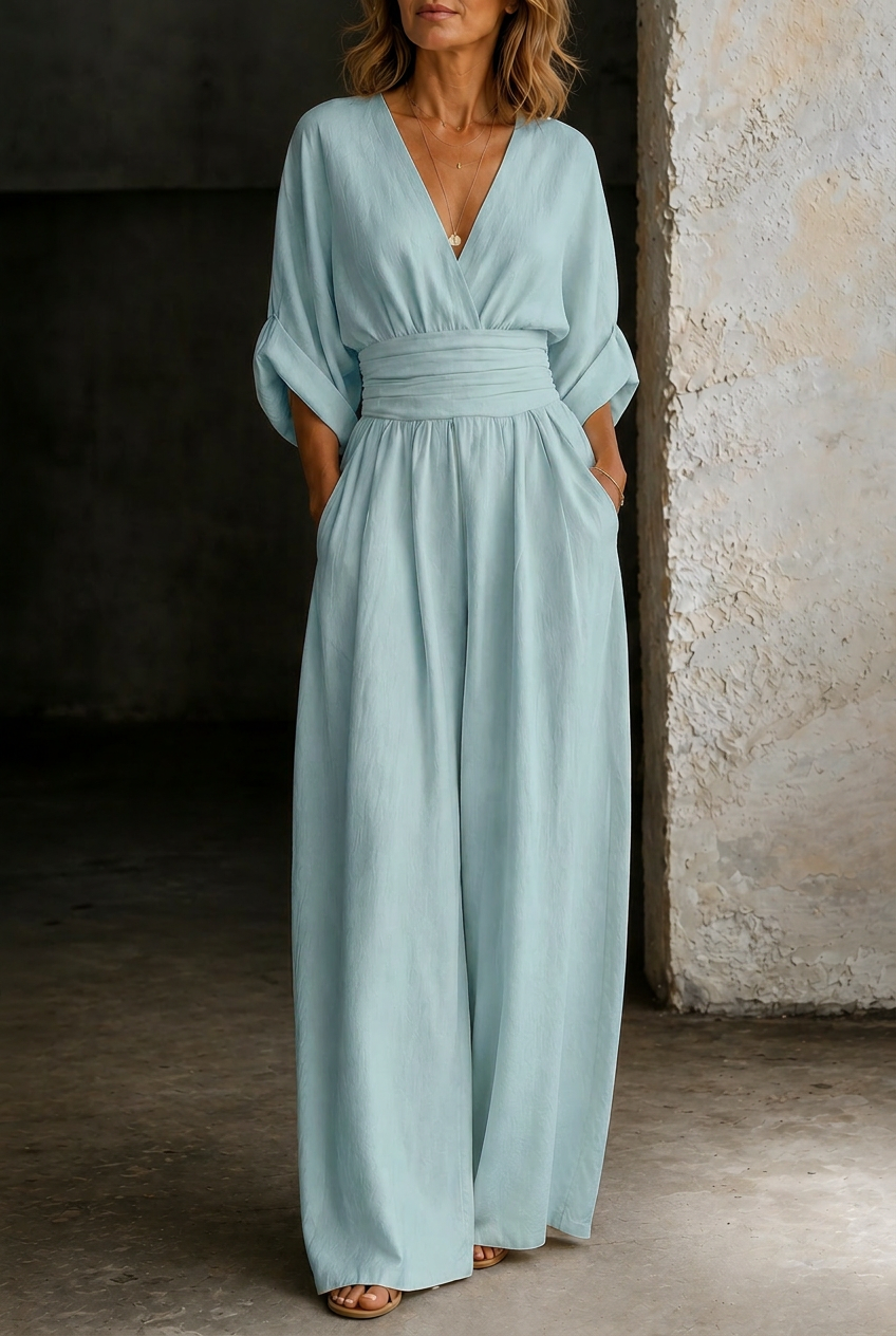 Elira | Essential V-Neck Jumpsuit