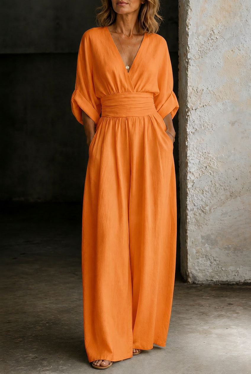 Elira | Essential V-Neck Jumpsuit