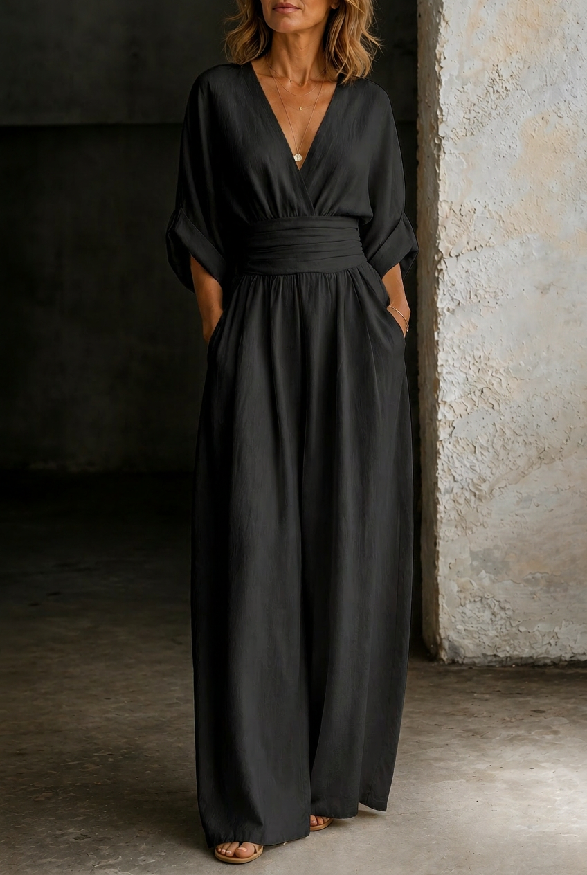 Elira | Essential V-Neck Jumpsuit