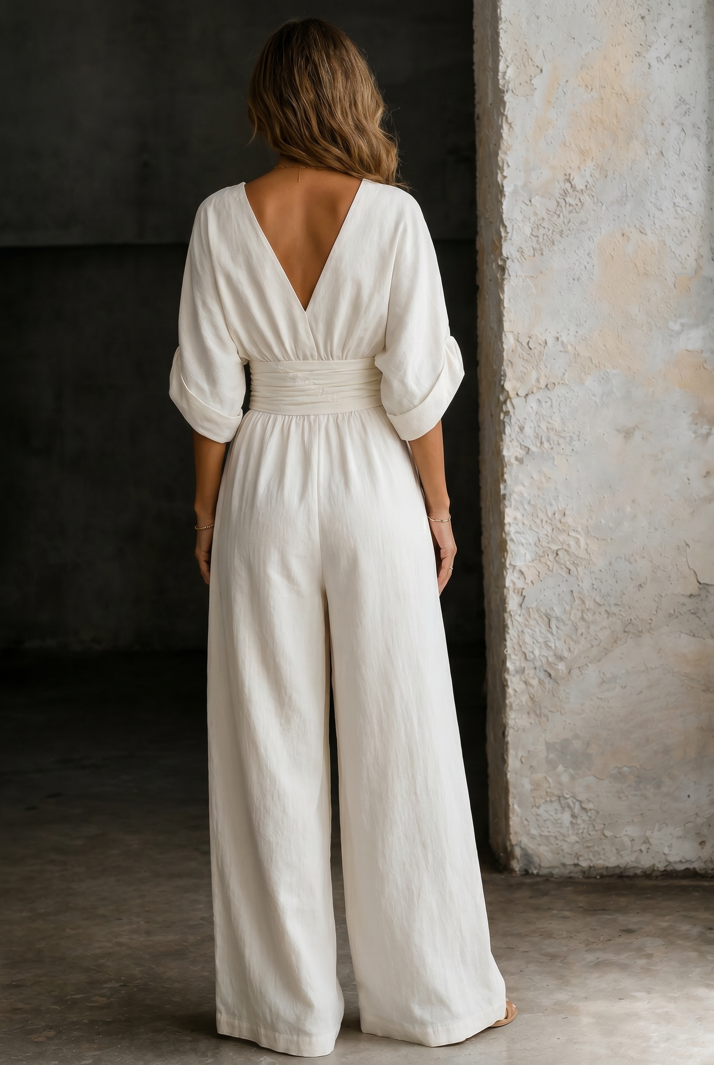 Elira | Essential V-Neck Jumpsuit