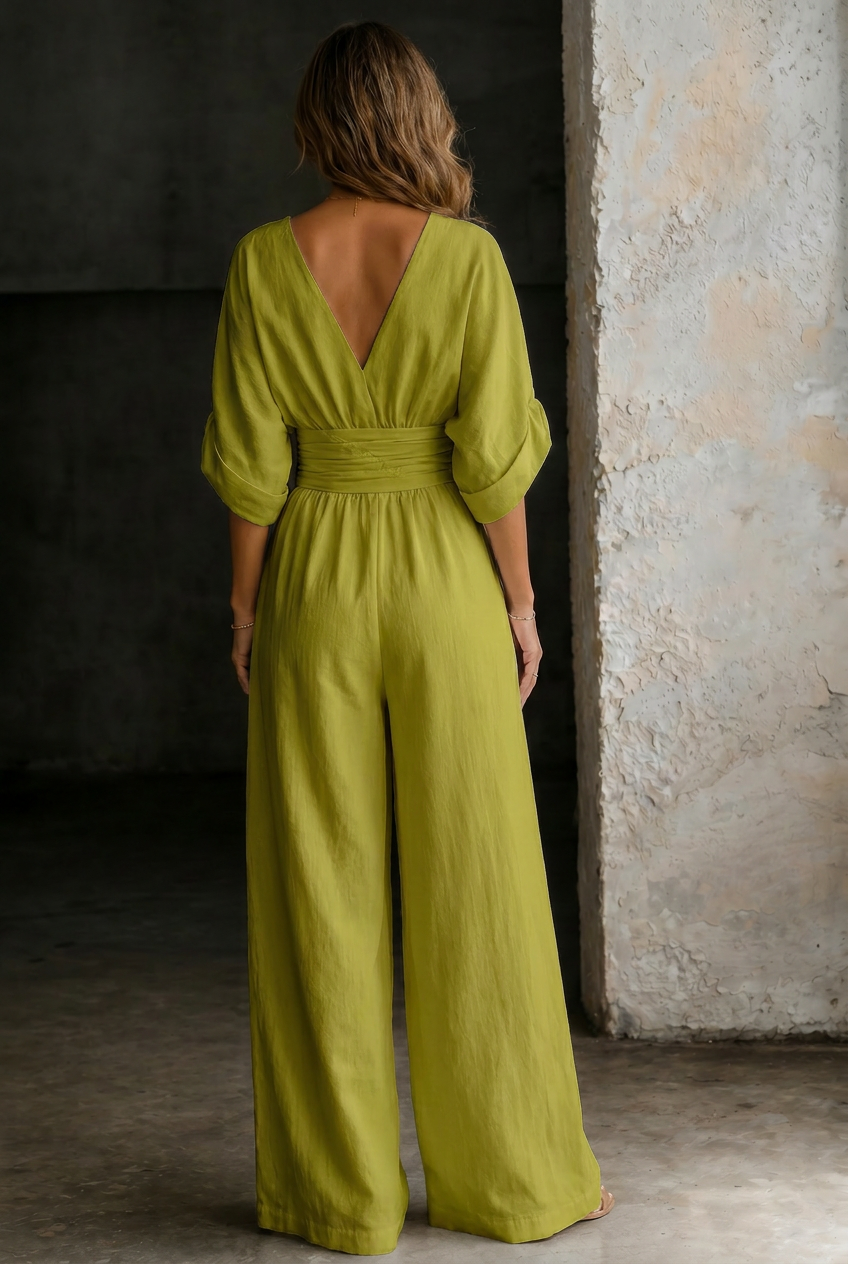 Elira | Essential V-Neck Jumpsuit