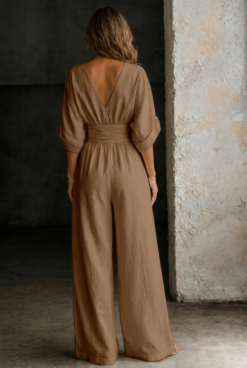 Elira | Essential V-Neck Jumpsuit