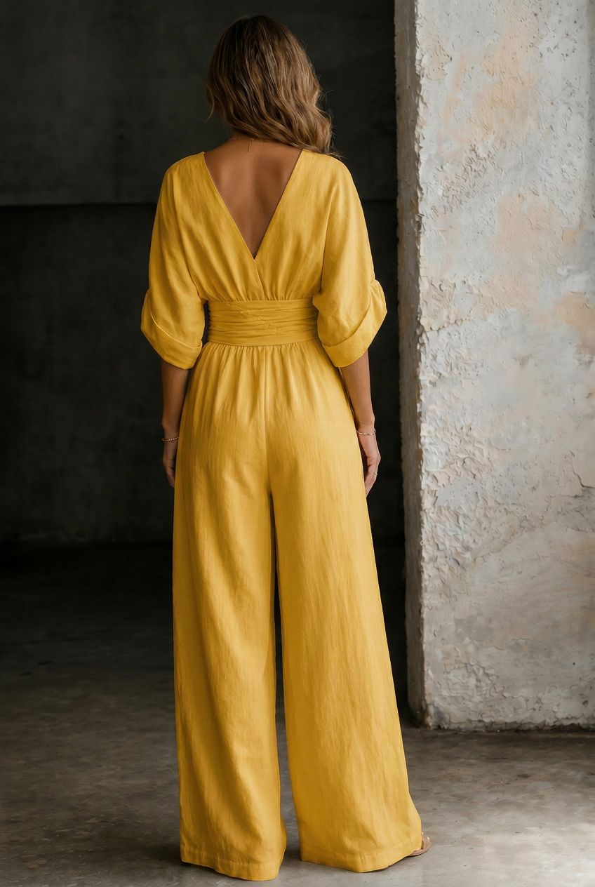 Elira | Essential V-Neck Jumpsuit