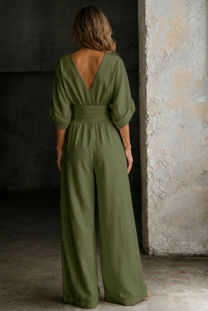 Elira | Essential V-Neck Jumpsuit