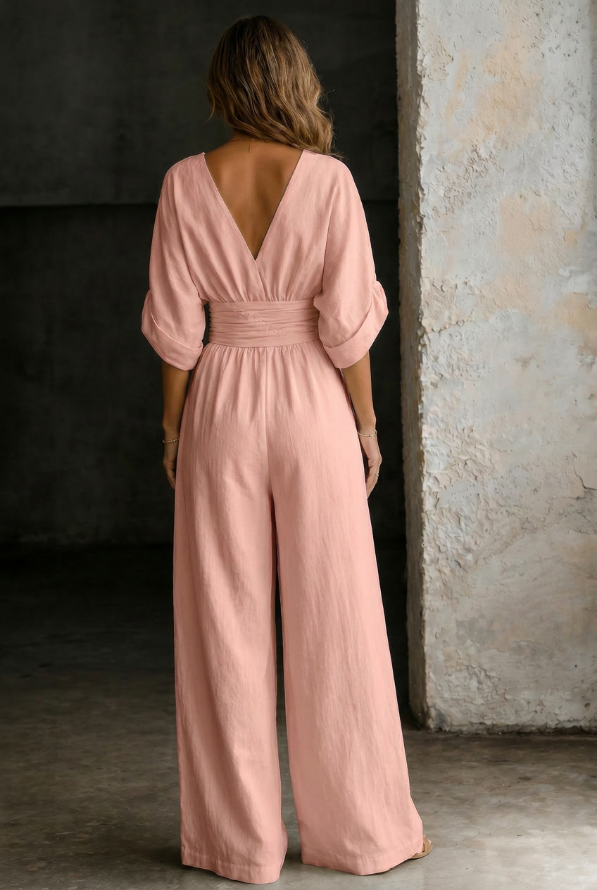 Elira | Essential V-Neck Jumpsuit