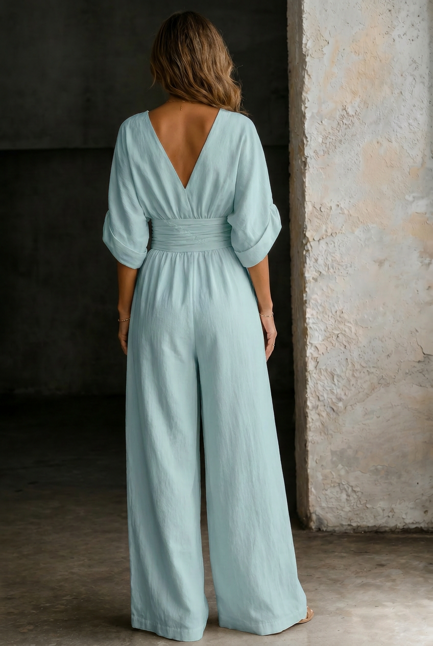 Elira | Essential V-Neck Jumpsuit
