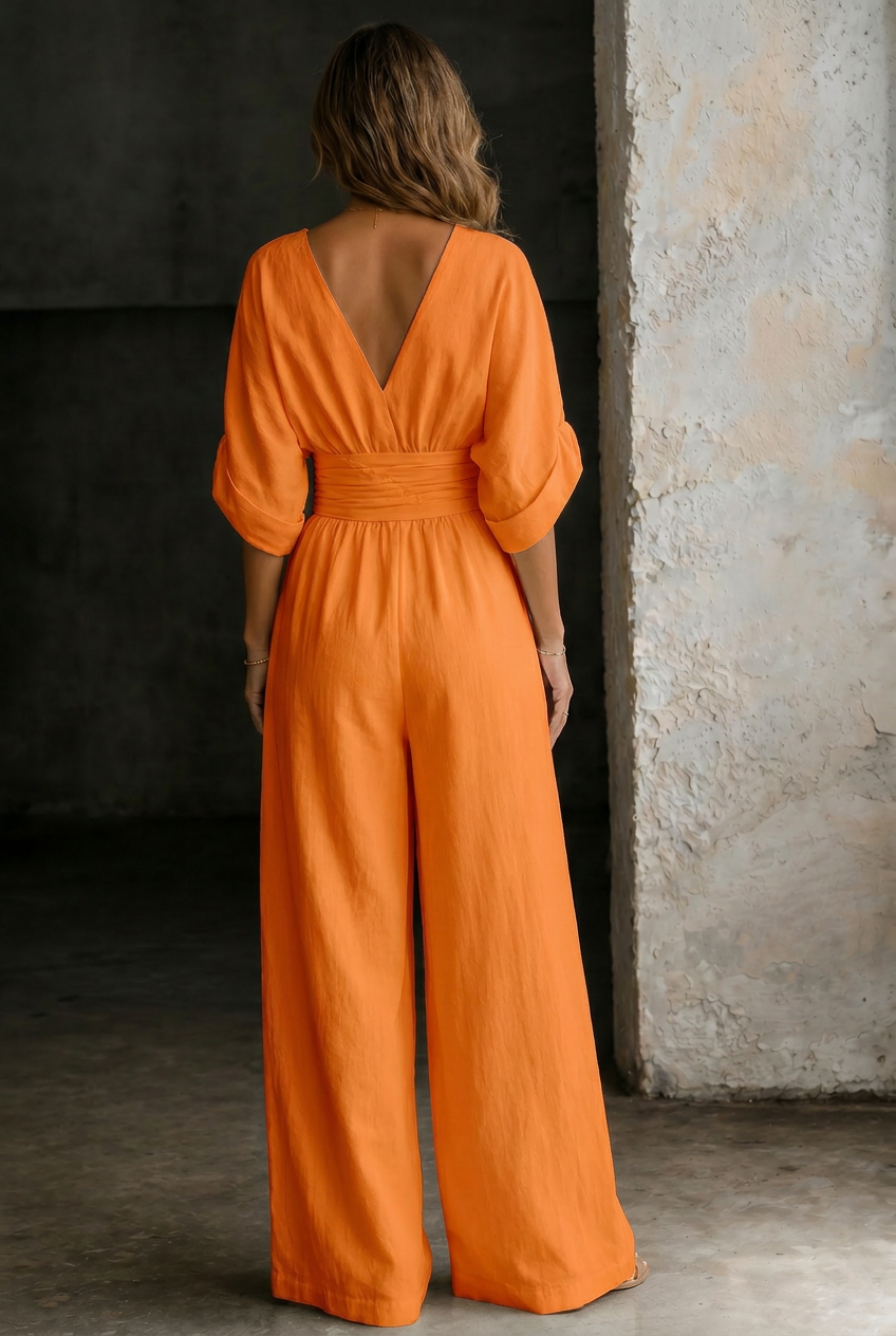 Elira | Essential V-Neck Jumpsuit