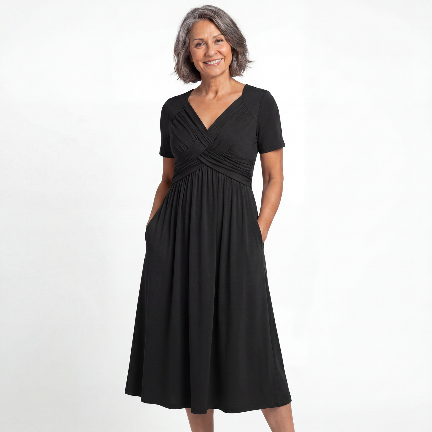 ISADORA | ELEGANT A-LINE MIDI DRESS