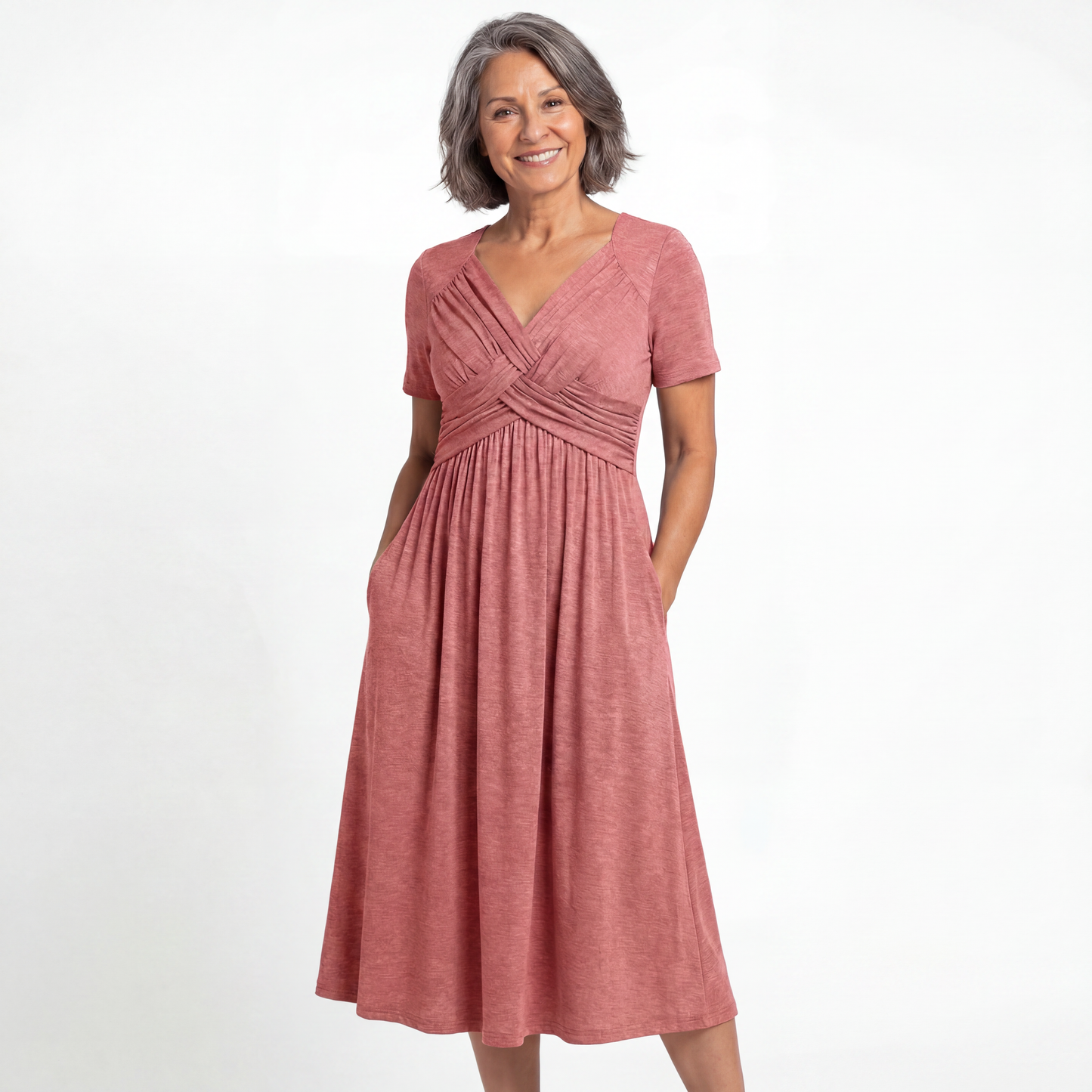 ISADORA | ELEGANT A-LINE MIDI DRESS